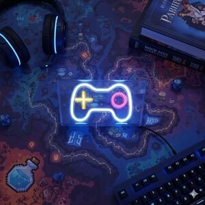 LED Neon Light Gamer Design USB Powered 5 in x 9 in
